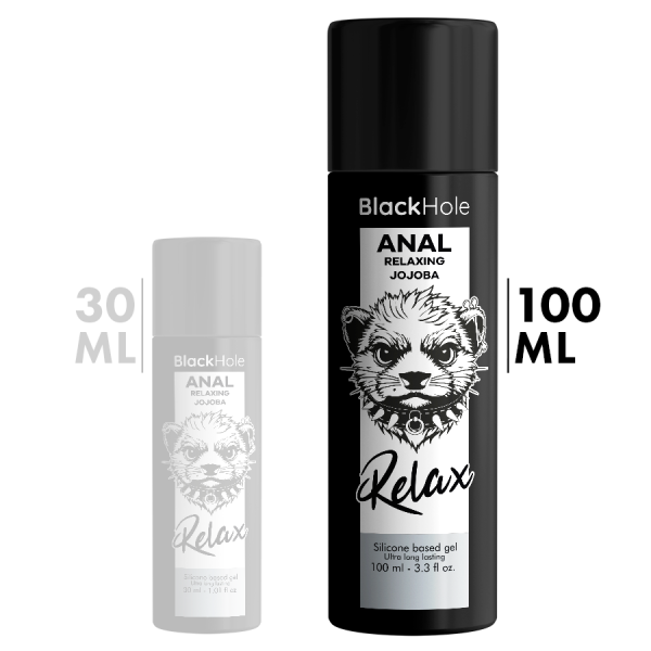 BLACK HOLE – analinis relaksacinis su jojobos aliejumi silikono pagrindu 100 ml - Image 2