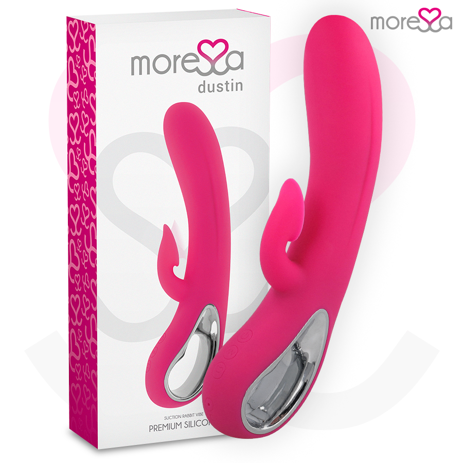 MORESSA – dustin klietorinis stimuliavimas bangomis ir galią turintis vibratorius iš premium silikono, įkraunamas