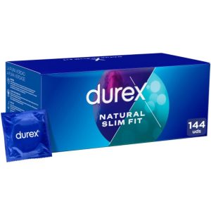 DUREX CONDOMS – durex - natūralus slim fit pagrindas 144 vienetai