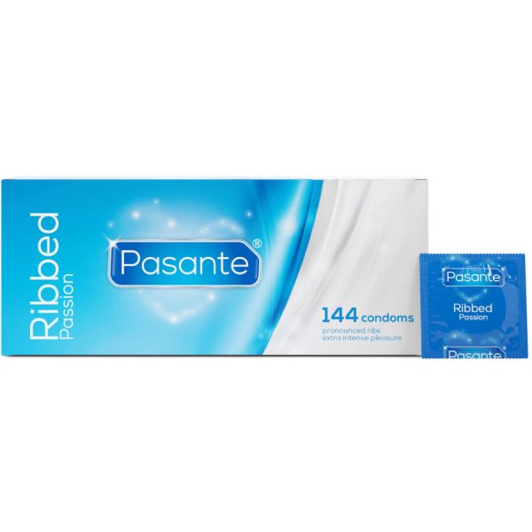 PASANTE – riboti aistingi kondomai 144 vienetės - Image 2