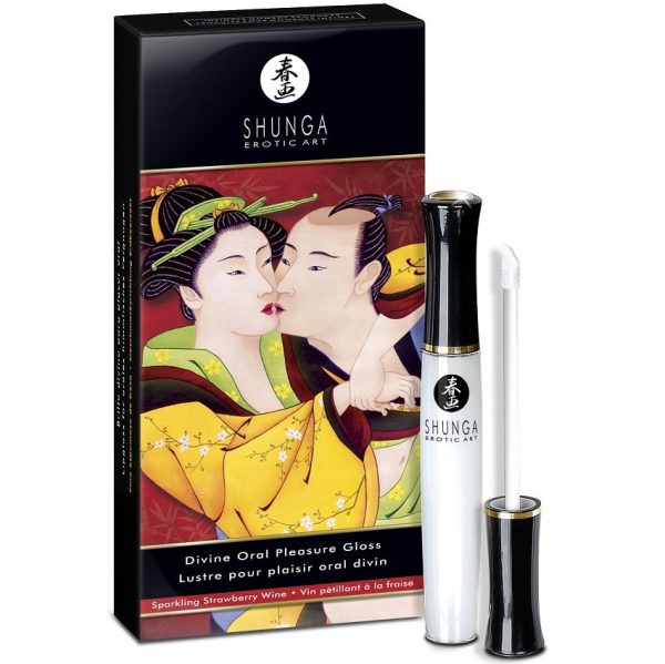 SHUNGA APHRODISIACS – shunga - dieviškas lūpų blizgesys su braškėmis ir šampanu