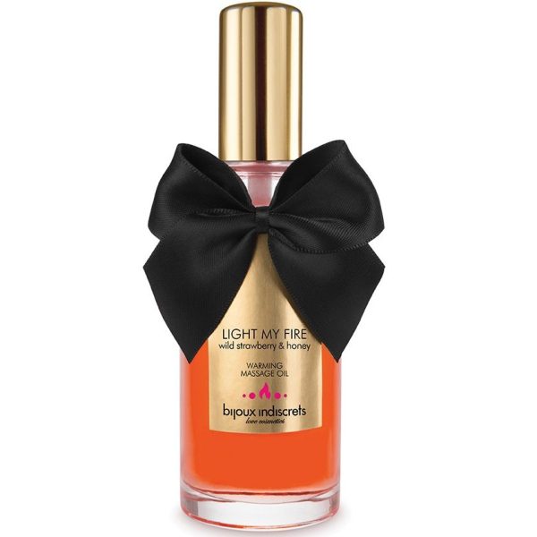 BIJOUX LOVE COSMETIQUES – bijoux - masažo aliejus su šilumos efektu braškių aromatu - Image 2