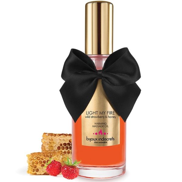 BIJOUX LOVE COSMETIQUES – bijoux - masažo aliejus su šilumos efektu braškių aromatu - Image 3