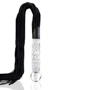 ICICLES - Stiklinis masažuoklis su uodega