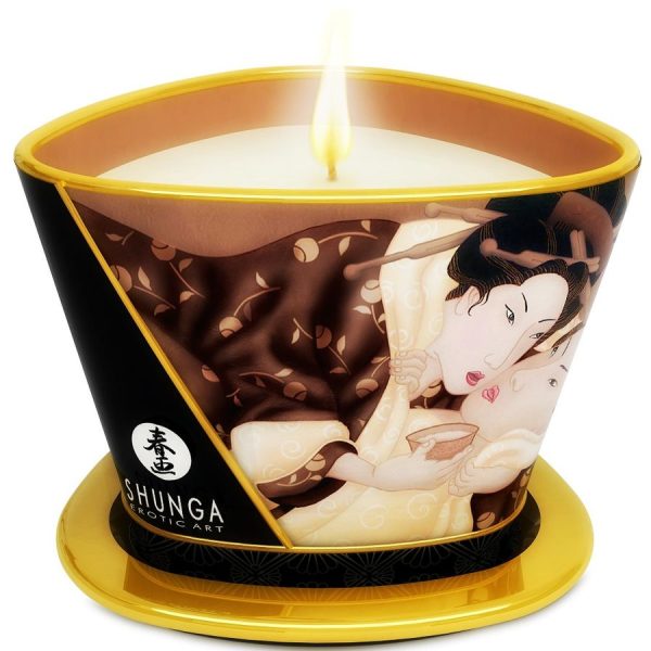 SHUNGA CANDLES – shunga - mini švelnumas žvakės šokolado masažui 170 ml