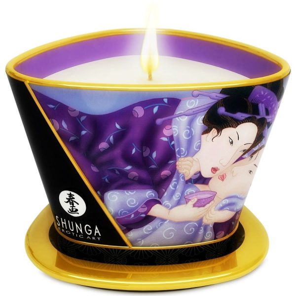 SHUNGA CANDLES – shunga - mini glėbis žvakės masažui ekzotiniai vaišiai 170 ml