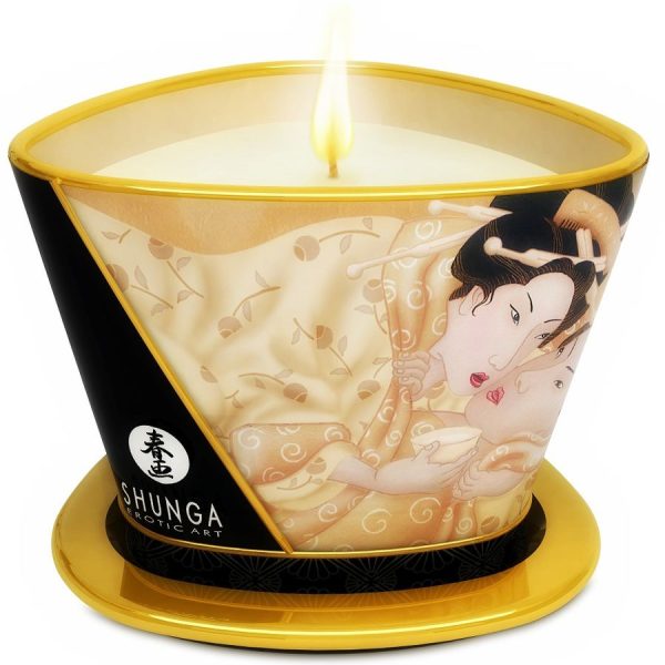 SHUNGA CANDLES – shunga - mini švelnumas žvakės vanilės masažui 170 ml