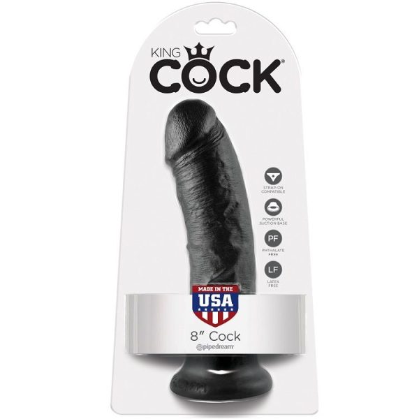 KING COCK – 8 dildo juodas 20.3 cm - Image 2