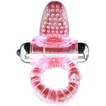 BAILE - SWEET ABS 10 Ritmų Rožinis Vibruojantis Žiedas