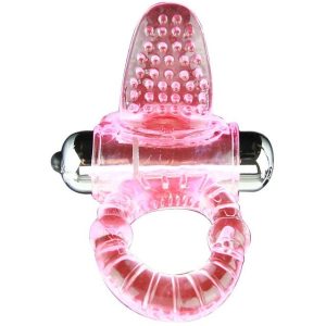 BAILE - SWEET ABS 10 Ritmų Rožinis Vibruojantis Žiedas