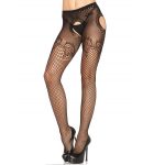 LEG AVENUE HOSIERY - Elegantiškos juodos siuvinėtos kelnaitės