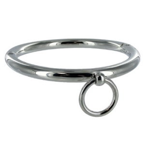 METAL HARD – bdsm kaklo papuošalas su žiedu 10cm