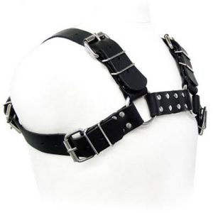 LEATHER BODY – juodas šuns diržas