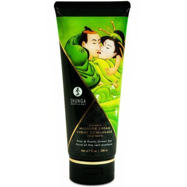 SHUNGA MASSAGE CREAM – shunga - kriaušės ir žaliosios arbatos masažo kremas 200 ml