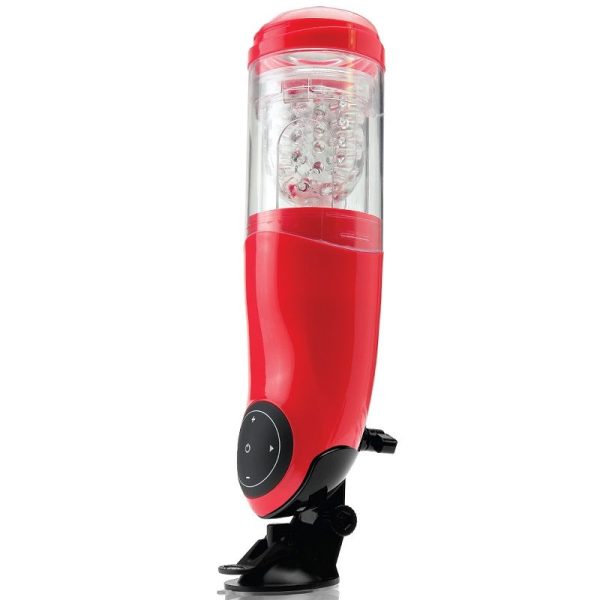 EXTREME TOYZ – pdx mega bator usb vyrų masturbatorius mouthe raudonas