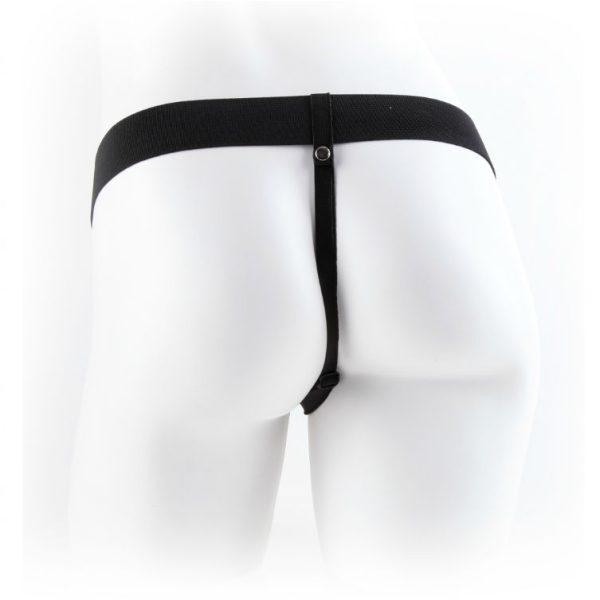 FETISH FANTASY SERIES – series 7 hollow strap-on su kamščiais 17.8cm kūno spalvos - Image 3
