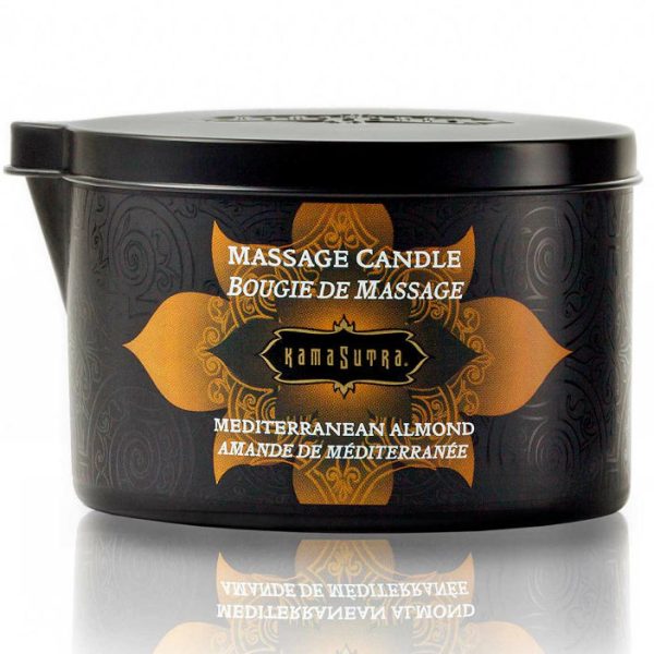 KAMASUTRA  COSMETICS – kamasutra - viduržemio jūros migdolų masažo žvakė 170gr - Image 2