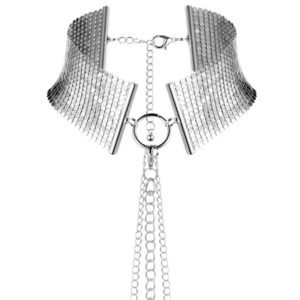 BIJOUX DESIRE METALLIQUE – bijoux - metalinis troškimas sidabro metalinis kaklaraštis