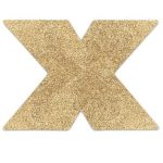 BIJOUX FLASH COLLECTION Auksinės blizgios krūtų lipdukai