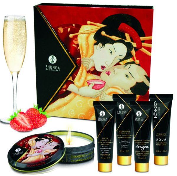 SHUNGA KITS – shunga - slapti geiša braškės ir kava rinkinys
