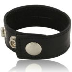 LEATHER BODY - Reguliuojama odinė varpos juosta juoda