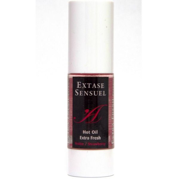 EXTASE SENSUAL – masažo aliejus su papildomu šaltu braškių efektu 30 ml - Image 2