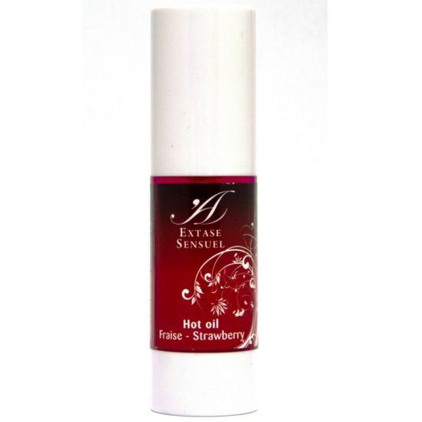 EXTASE SENSUAL – braškių karštis stimuliacinis aliejus 30 ml