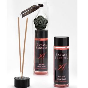 EXTASE SENSUAL - Masažo aliejus su braškių efektu 100ml