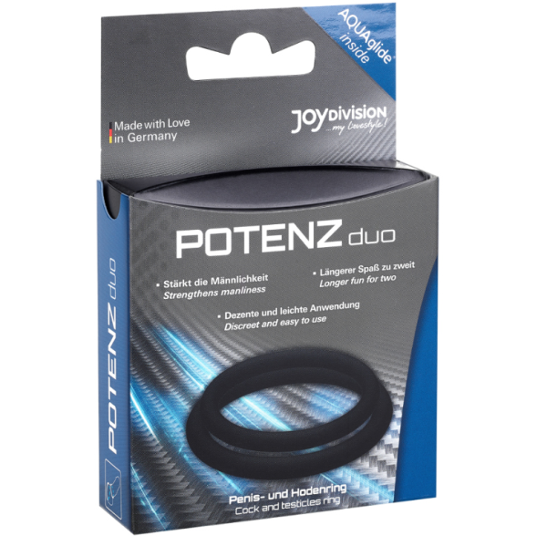 JOYDIVISION POTENZDUO – juodi žiedai - m - Image 2