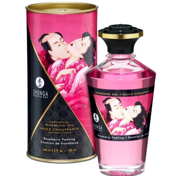 SHUNGA OILS – shunga - intensyviavasavo masažo aliejus su aviečių skoniu 100 ml