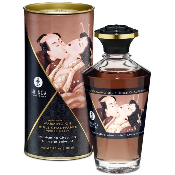 SHUNGA OILS – shunga - masažo aliejus su šilumos efektu intensyviu šokolade 100 ml