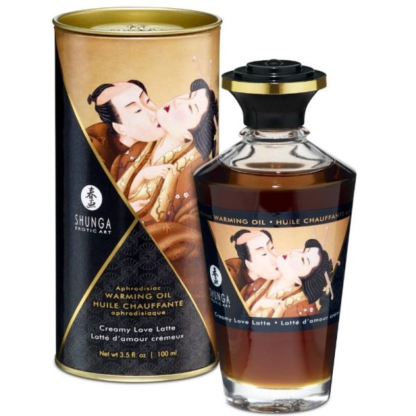 SHUNGA OILS – shunga - kavos aromato šilumos efekto masažo aliejus 100 ml