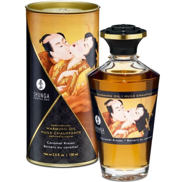 SHUNGA OILS – shunga - masažo aliejus su šilumos efektu karamelės skonio 100 ml