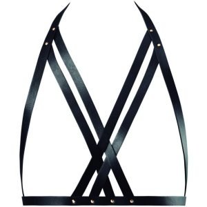 BIJOUX INDISCRETS MAZE - Juodas Halter Liemenėlės Diržas
