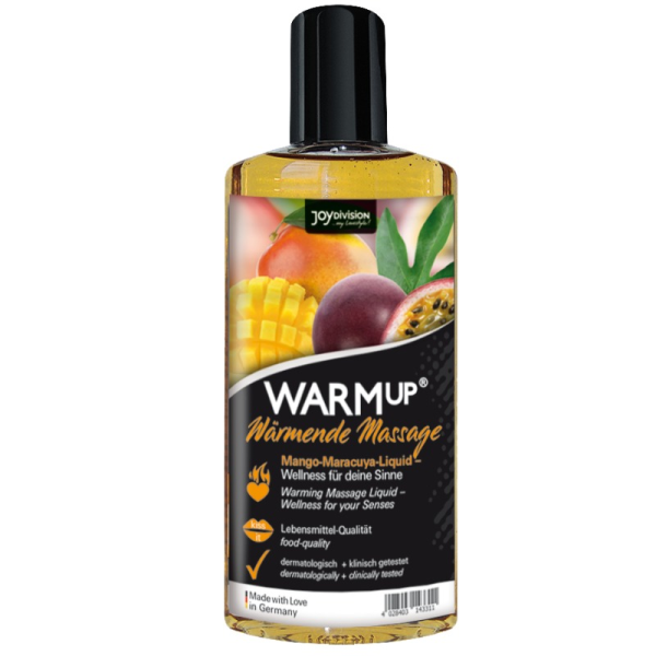 JOYDIVISION AQUAGLIDE – mango ir maracuja šilumos aliejus 150 ml