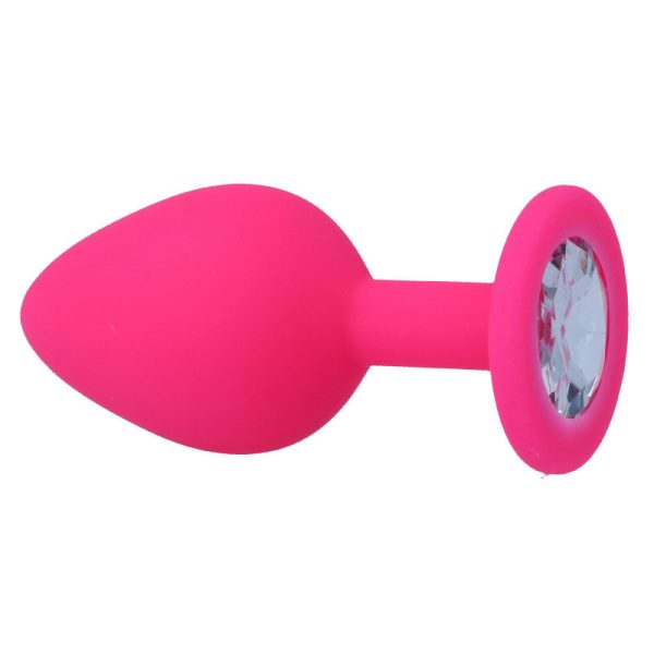 INTENSE ANAL TOYS – intense - šilkinis analinis kamštis fuchsia - Image 3