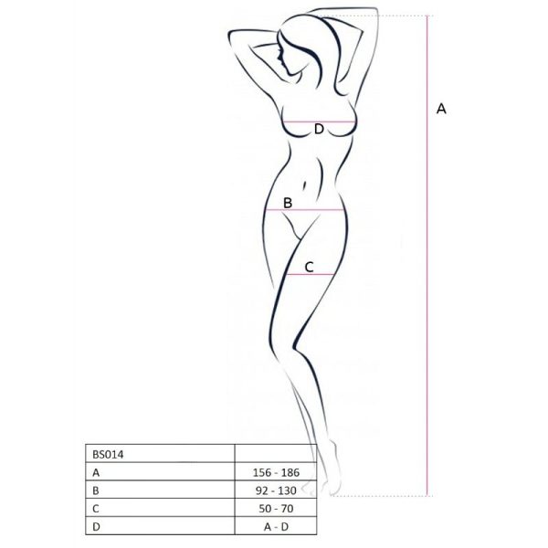 PASSION - Raudonas Bodystocking BS014 - Image 2
