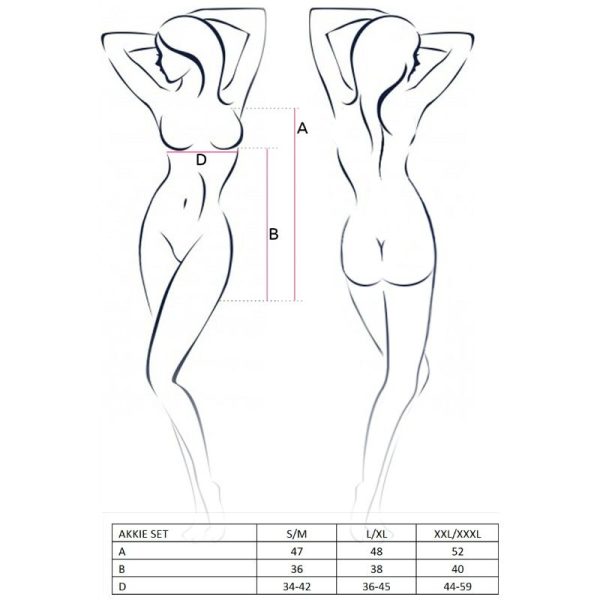 PASSION WOMAN SETS – akkie - slaugytojos kostiumas s/m - Image 2