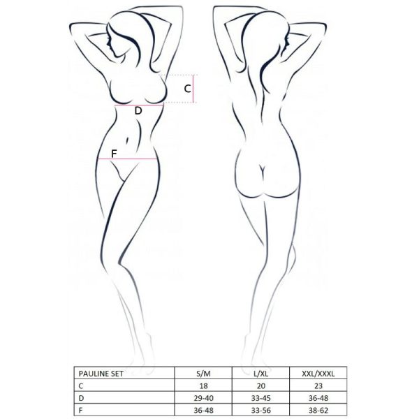 PASSION WOMAN SETS – aistring - moteris pauline rinkinys 3 dalys dydis s/m - Image 3