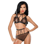 ME-SEDUCE - Dotty juodas rinkinys S/M