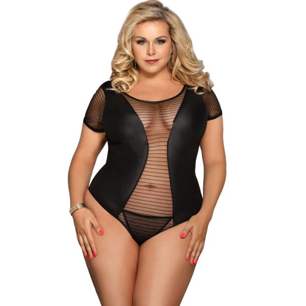 SUBBLIME QUEEN PLUS SIZE – subblime - queen plus fetišo trumpomis rankovėmis kostiumas