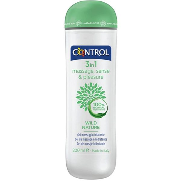 CONTROL LUBES – control - kraštinga gamta masažo gelis 3 in 1 200 ml