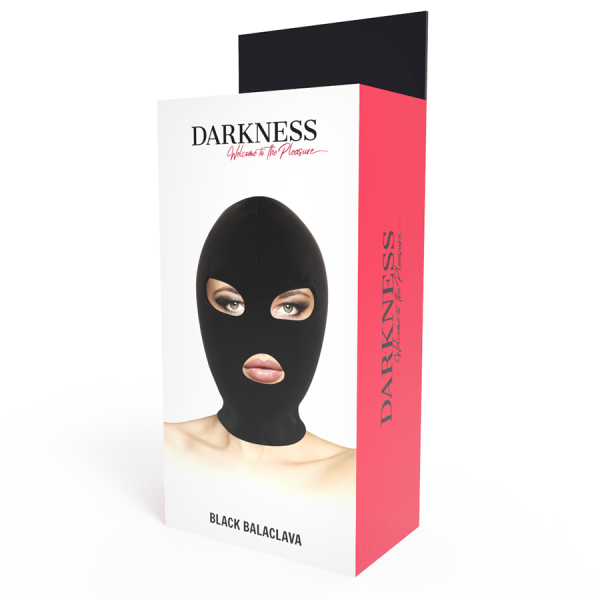 DARKNESS BONDAGE – darkness - bdsm pavaldumo kapšys su akių ir burnos atidarymais juodas - Image 3