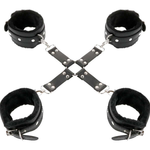 DARKNESS BONDAGE – darkness - odos ankletai kojoms ir rankoms juodi - Image 2