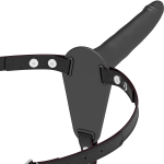 FETISH SUBMISSIVE HARNESS - Juodas silikoninis diržas 15 cm