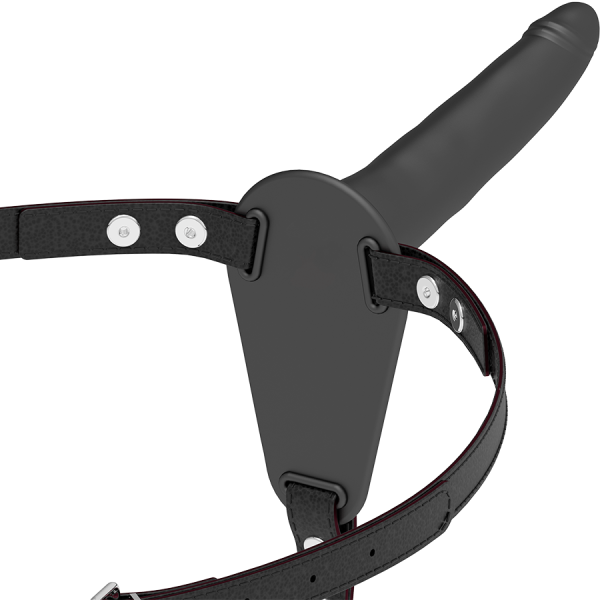 FETISH SUBMISSIVE HARNESS – juodas silikonas 15 cm