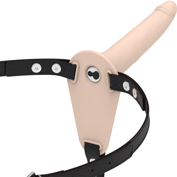 FETISH SUBMISSIVE HARNESS – kūno silikono vibratorius 15 cm