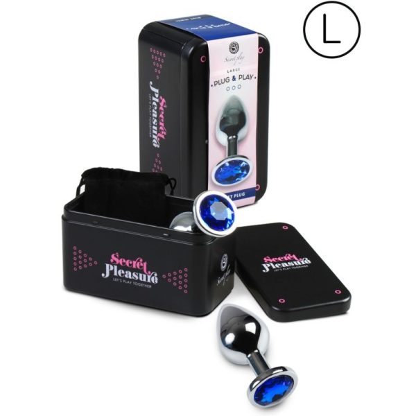 SECRETPLAY TOYS – secretplay - analinis kamštis dydis l mėlynas - Image 2