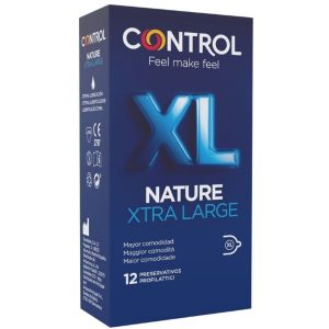CONTROL CONDOMS – control - adapta nature xl prezervatyvai 12 vnt.