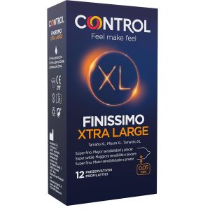 CONTROL CONDOMS – control - finissimo xl prezervatyvai 12 vienetų